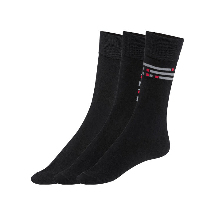 Çorape për Meshkuj LIVERGY® - 3 Palë (39/42, të Zeza)