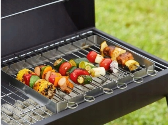 Set për shashlik me 6 shkopinj + mbajtëse Grill Master