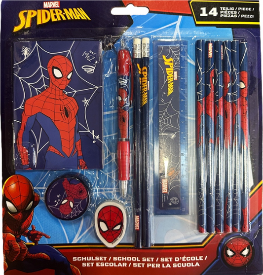 Set Shkollor për Shkrim Spider-Man - 14 pjesë