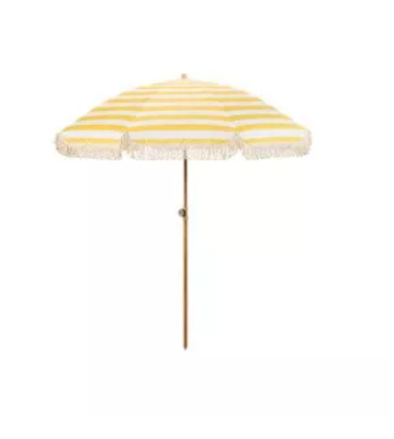 LIVARNO home Çadër dielli, Ø 170 cm (e verdhë/e bardhë)