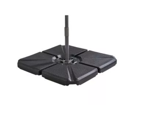 LIVARNO home Pllaka peshimi për mbajtës çadre dielli - Set 4 copë