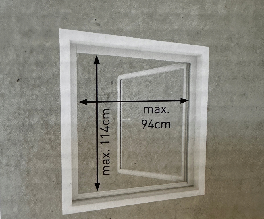 Rrjetë Kundër Mushkonjave për Dritare me Kornizë Alumini - 100 × 120 cm (Antracit)