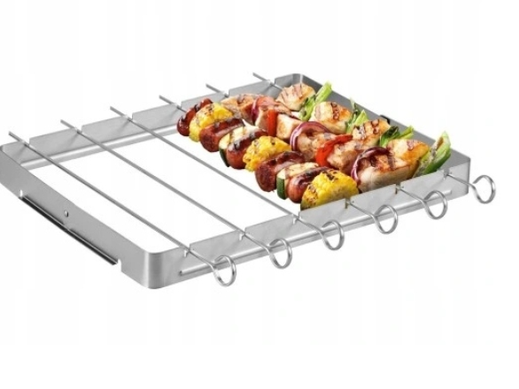 Set për shashlik me 6 shkopinj + mbajtëse Grill Master